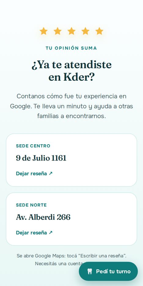 Reseñas en Google