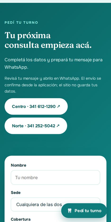 Formulario de turno
